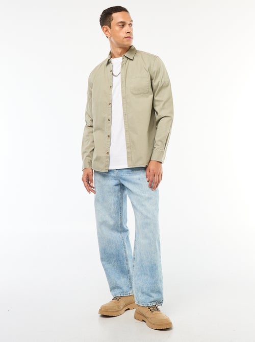 Camicia tinta unita taglio dritto / Regular fit - Kiabi