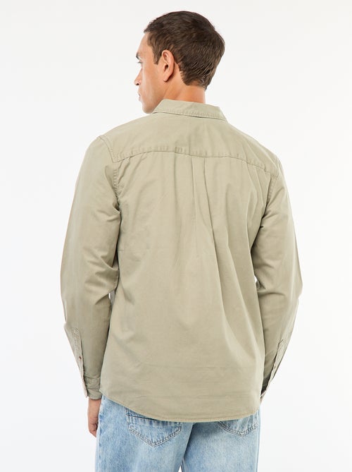 Camicia tinta unita taglio dritto / Regular fit - Kiabi