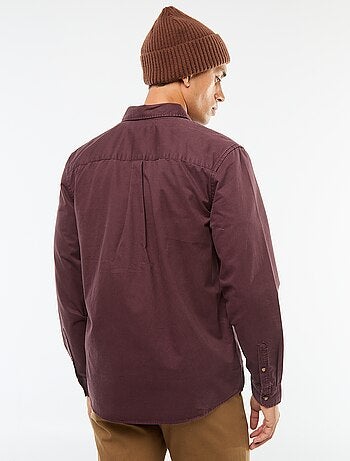 Camicia tinta unita taglio dritto / Regular fit
