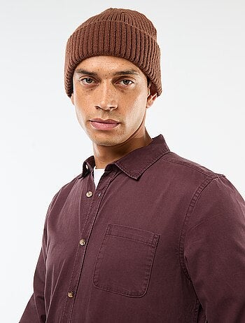 Camicia tinta unita taglio dritto / Regular fit