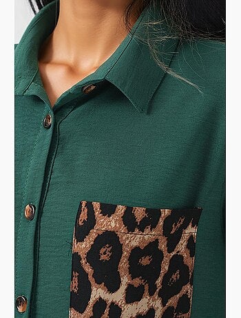 Camicia tunica con dettagli tascabili bdart