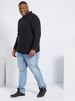 Taglie forti Uomo - Camicia twill stretch - Kiabi