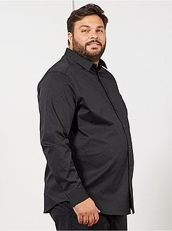 Taglie forti Uomo - Camicia twill stretch - Kiabi