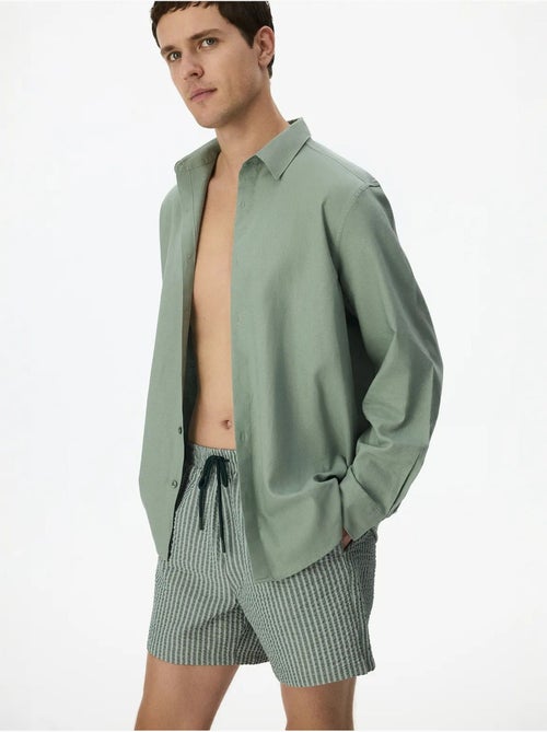 Camicia uomo air in misto lino penti - Kiabi Camicia uomo air in misto lino penti - Kiabi