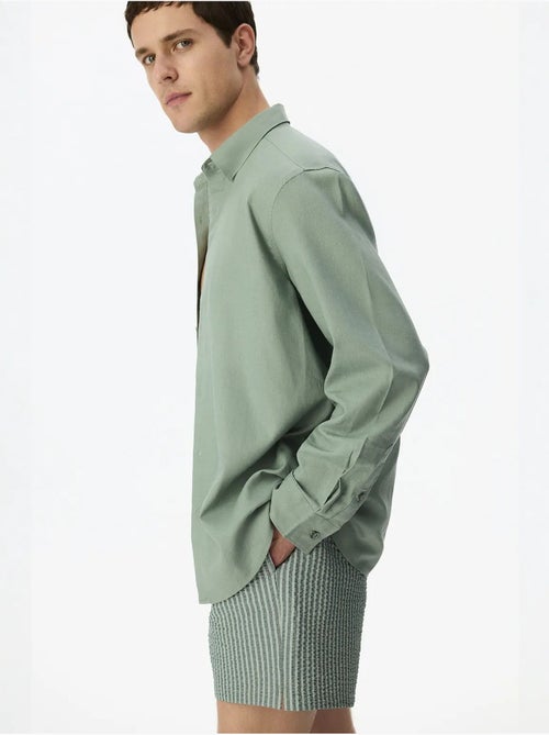 Camicia uomo air in misto lino penti - Kiabi Camicia uomo air in misto lino penti - Kiabi