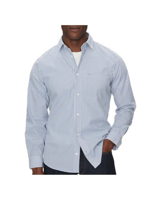 Camicia Uomo Calvin Klein Jeans a Righe Popeline - Kiabi Camicia Uomo Calvin Klein Jeans a Righe Popeline - Kiabi