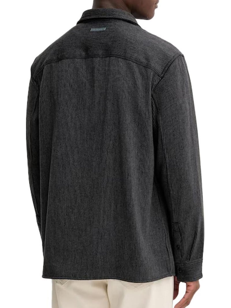 Camicia Uomo Calvin Klein Jeans in Velluto a Coste a Righe Blu - Kiabi