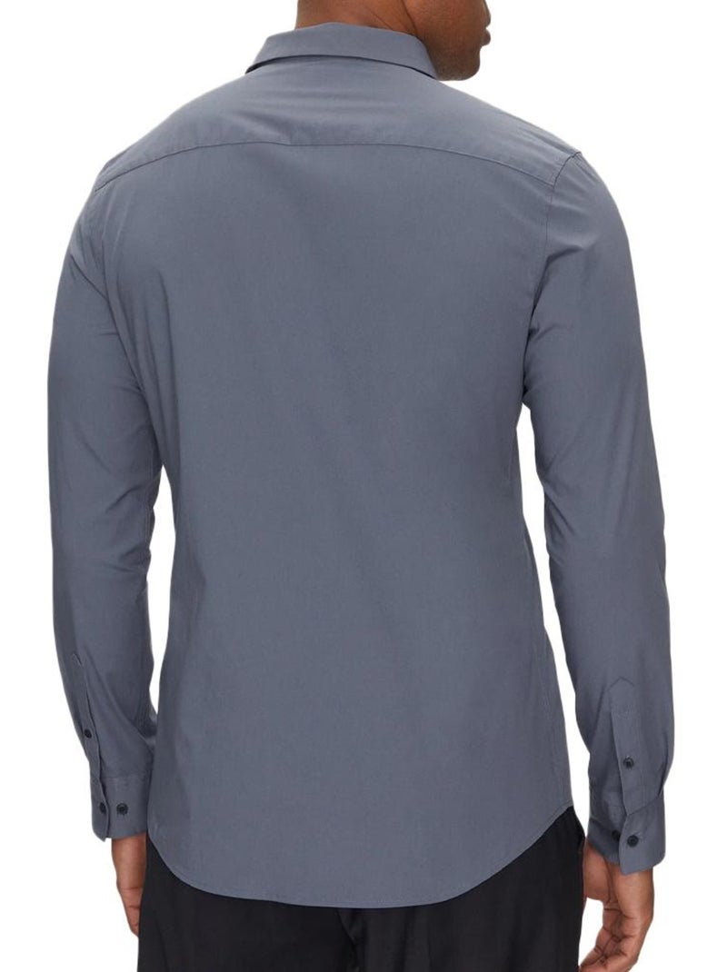 Camicia Uomo Calvin Klein Jeans Tinta Unita Grigio argentato - Kiabi