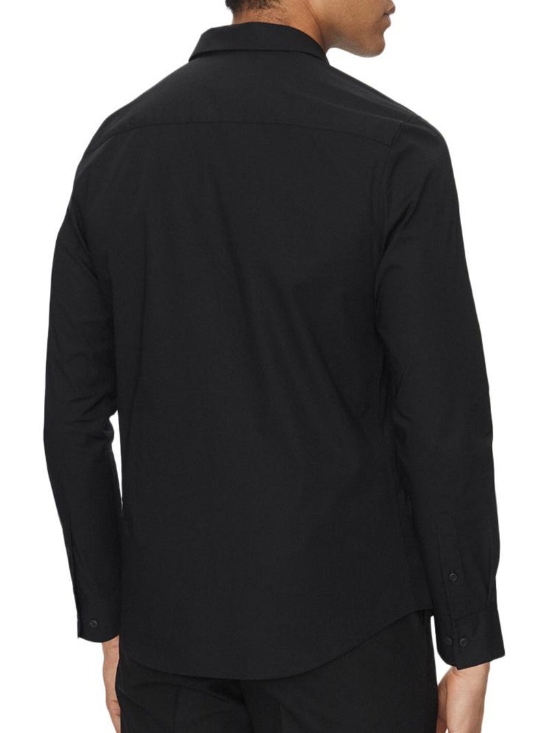 Camicia Uomo Calvin Klein Jeans Tinta Unita Nero - Kiabi