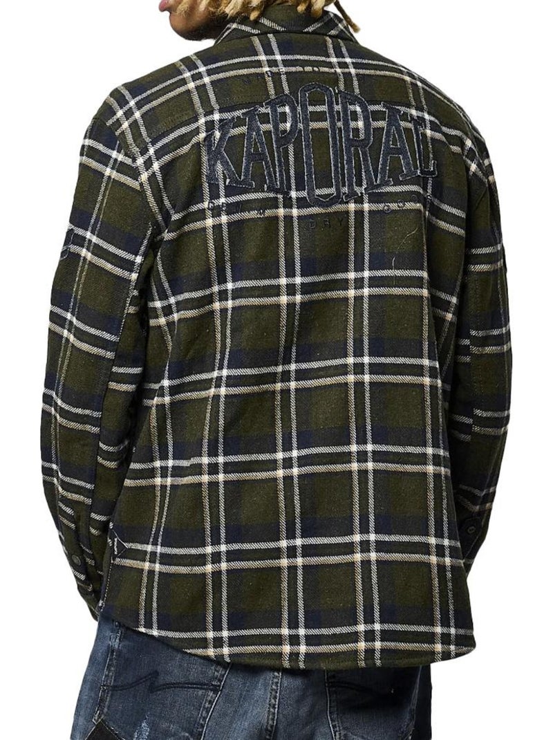Camicia Uomo Kaporal Verde kaki chiaro - Kiabi