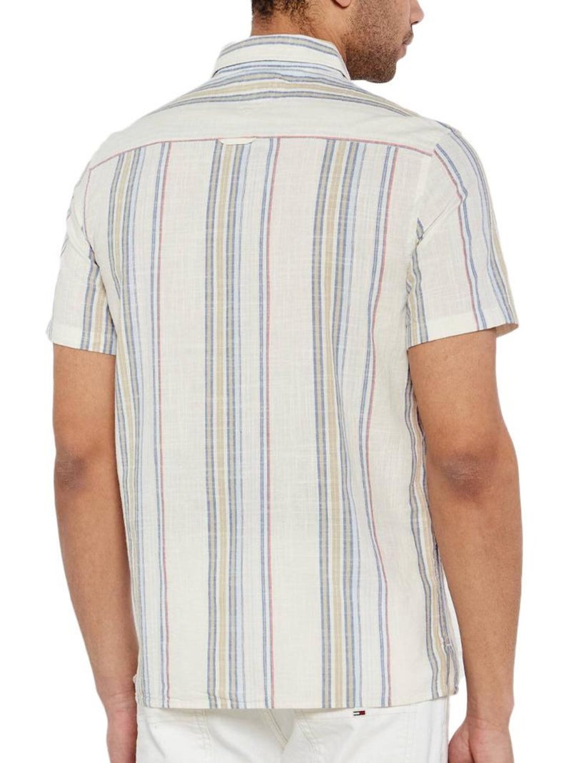 Camicia uomo tommy hilfiger a righe Bianco - Kiabi