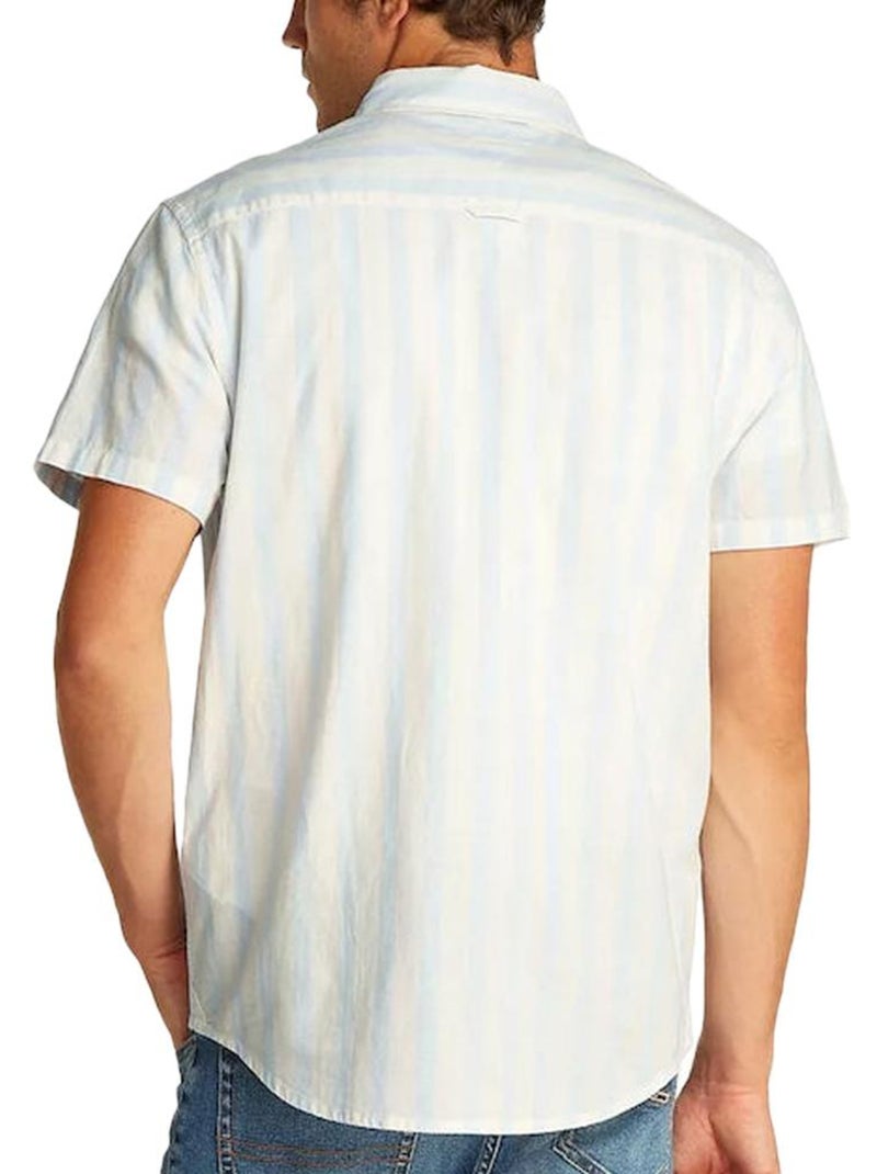 Camicia Uomo Tommy Hilfiger in Lino a Righe Blu - Kiabi