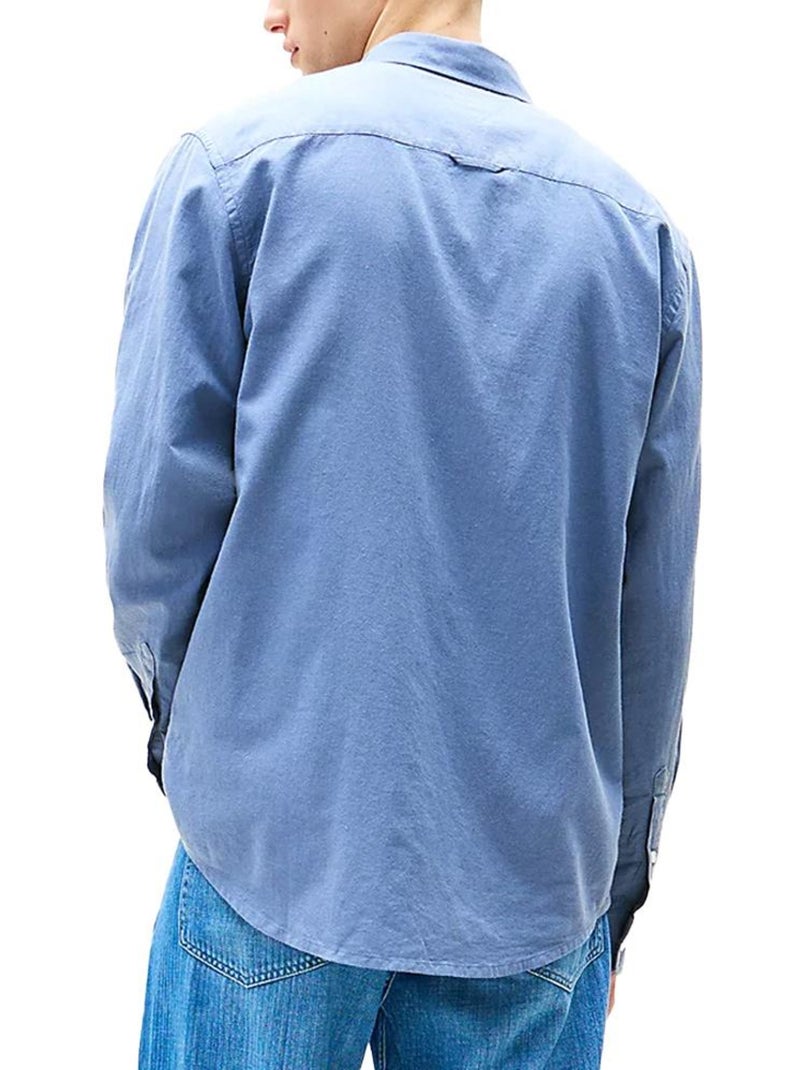 Camicia uomo tommy hilfiger lino Blu - Kiabi