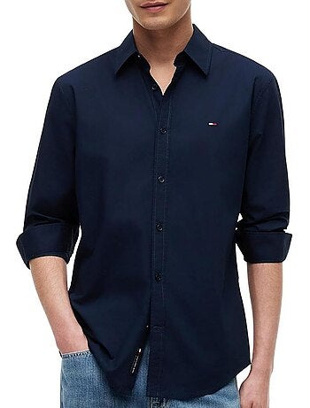 Camicia da uomo tommy hilfiger in popeline