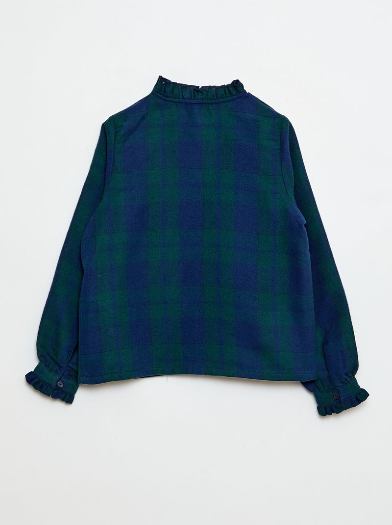 Camicia vittoriana a quadri Verde - Kiabi