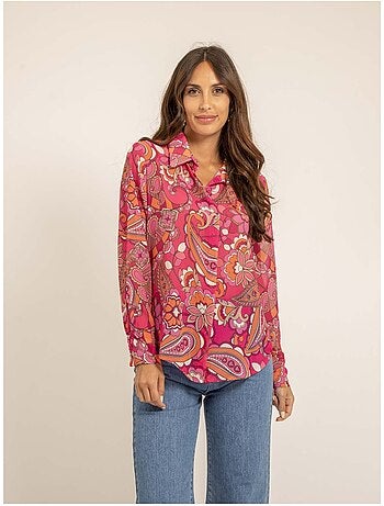 Camicia voile motifs ONICHI
