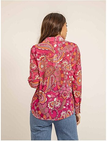 Camicia voile motifs ONICHI