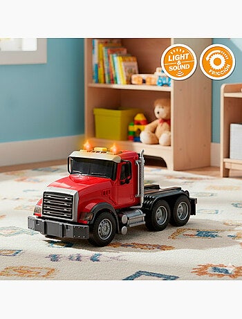Camion da trasporto agricolo con luci e suoni 1:14 + trattore e rimorchio speed & go
