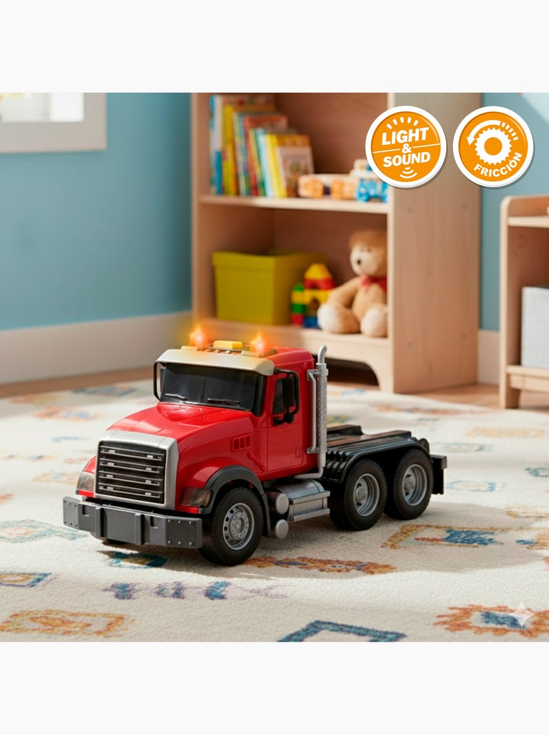 Camion da trasporto agricolo con luci e suoni 1:14 + trattore e rimorchio speed & go N/D - Kiabi