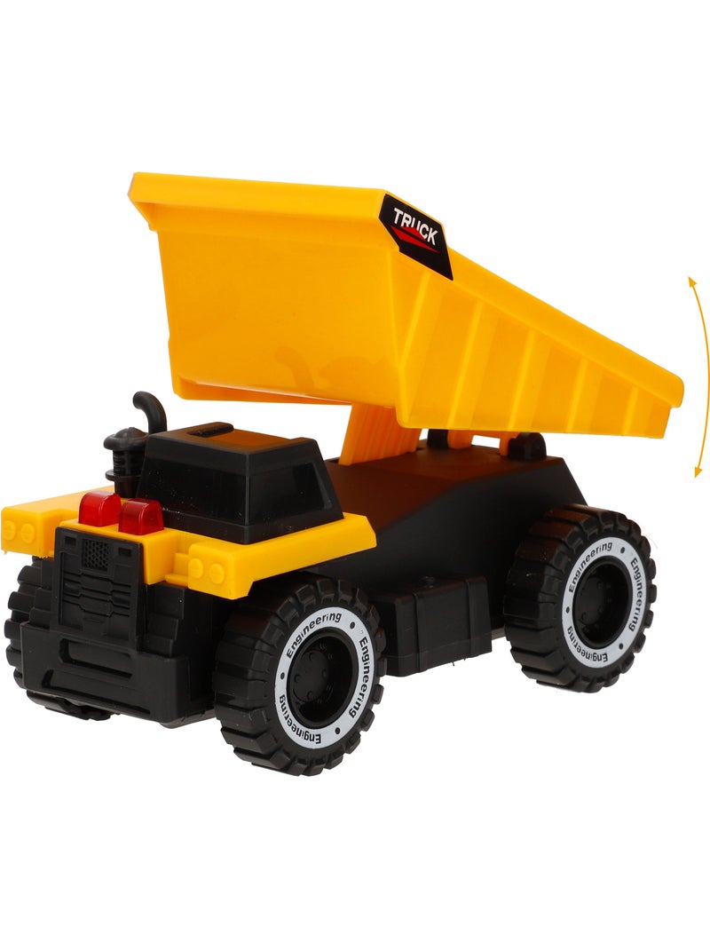 Camion da trasporto con luci e suoni 1:14 + 2 veicoli da costruzione speed & go N/D - Kiabi