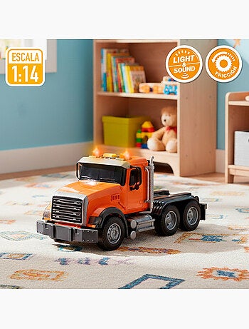 Camion da trasporto con luci e suoni 1:14 + barca giocattolo speed & go