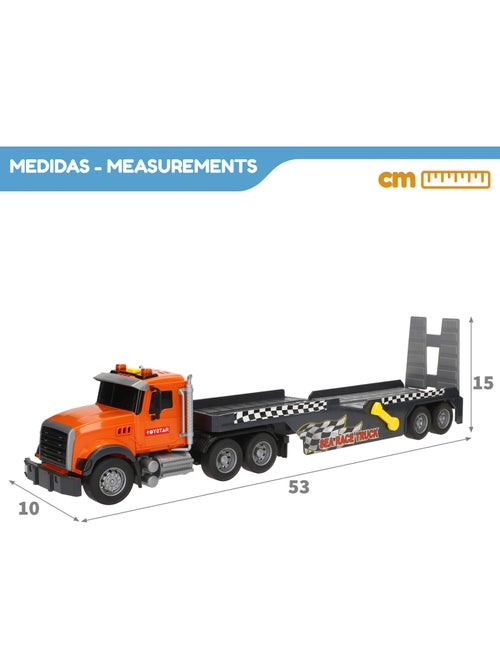 Camion da trasporto con luci e suoni 1:14 + barca giocattolo speed & go - Kiabi Camion da trasporto con luci e suoni 1:14 + barca giocattolo speed & go - Kiabi
