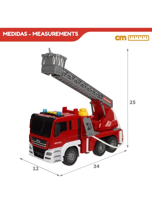 Camion dei pompieri giocattolo a frizione con luci e suoni 1:10 speed & go - Kiabi Camion dei pompieri giocattolo a frizione con luci e suoni 1:10 speed & go - Kiabi