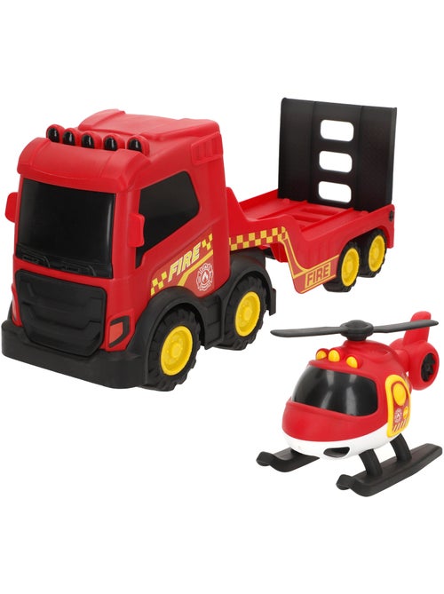 Camion dei pompieri giocattolo teamsterz con elicottero - Kiabi Camion dei pompieri giocattolo teamsterz con elicottero - Kiabi