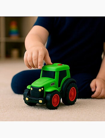 Camion giocattolo agricolo teamsterz con trattore