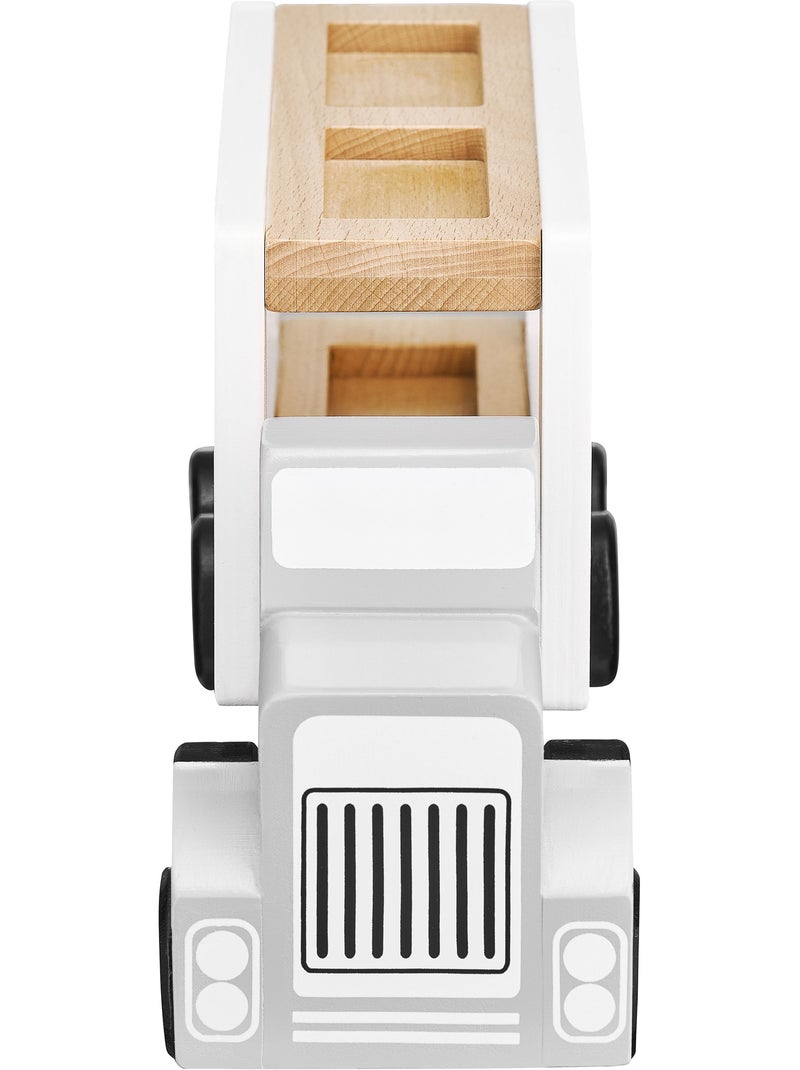 Camion trasportatore di auto in legno giocattolo educativo 4 auto N/D - Kiabi