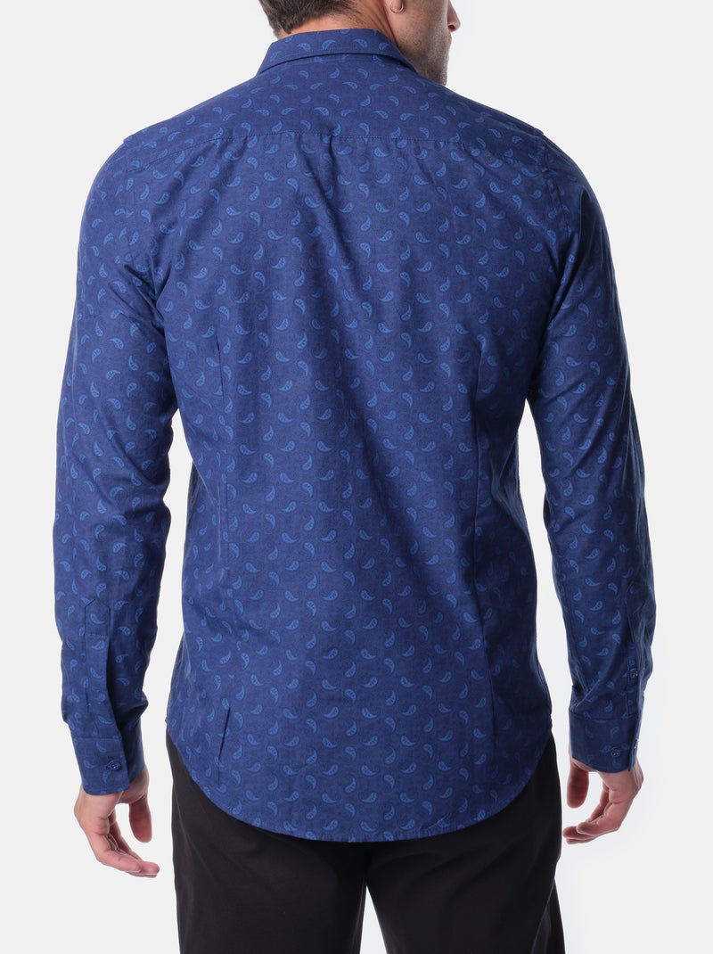 Camisa estampada Blu marino - Kiabi