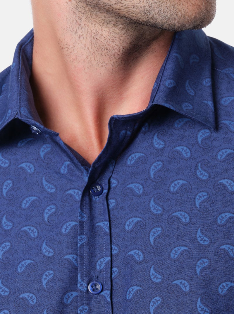 Camisa estampada Blu marino - Kiabi