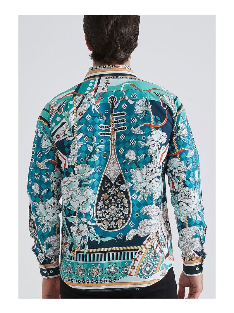 Camisa Kebello Turchese - Kiabi