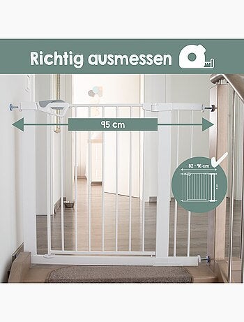 Cancelletto di sicurezza minimalista per porte e scale easySafe+ – Roba