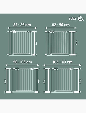 Cancelletto di sicurezza minimalista per porte e scale easySafe+ – Roba