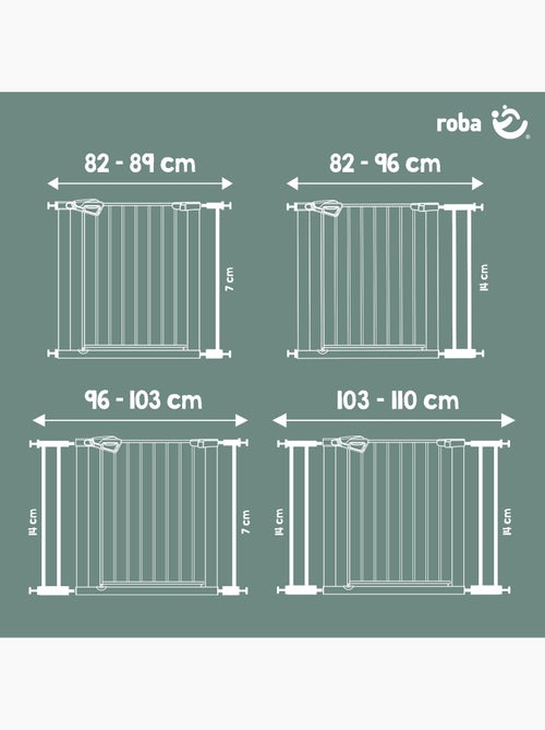 Cancelletto di sicurezza minimalista per porte e scale easySafe+ – Roba - Kiabi