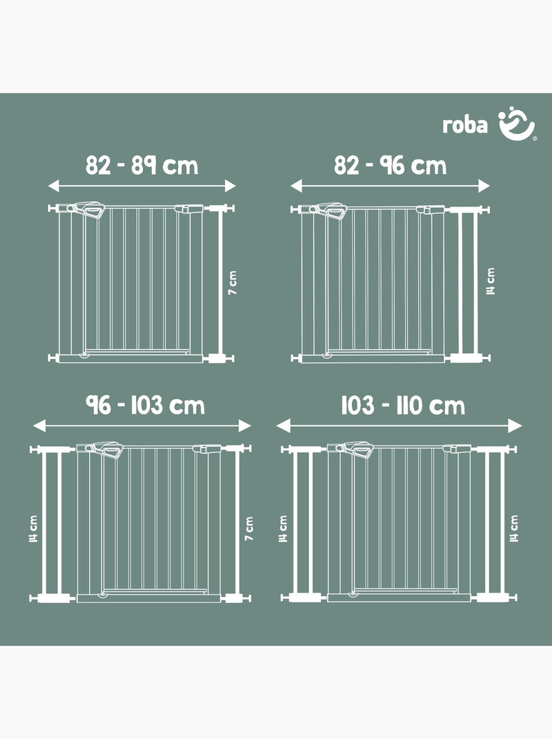 Cancelletto di sicurezza minimalista per porte e scale easySafe+ – Roba Bianco - Kiabi