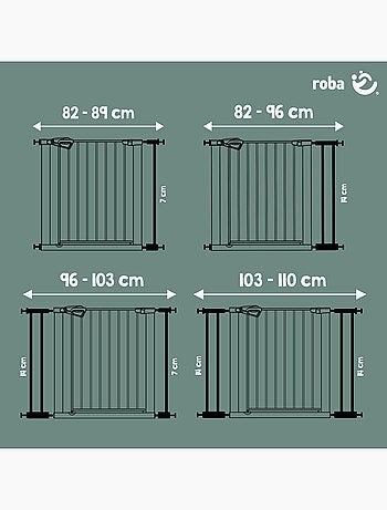 Cancelletto di sicurezza minimalista per porte e scale easySafe+ – Roba