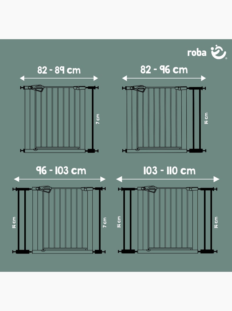 Cancelletto di sicurezza minimalista per porte e scale easySafe+ – Roba Nero - Kiabi
