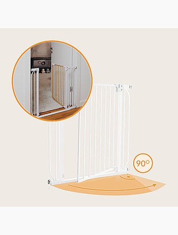 Cancelletto di sicurezza per bambini LIONELO Truus Slim - 75-105 cm - Montaggio a pressione - Non ri
