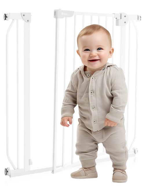 Cancelletto di sicurezza per bambini LIONELO Truus Slim - 75-105 cm - Montaggio a pressione - Non ri - Kiabi Cancelletto di sicurezza per bambini LIONELO Truus Slim - 75-105 cm - Montaggio a pressione - Non ri - Kiabi