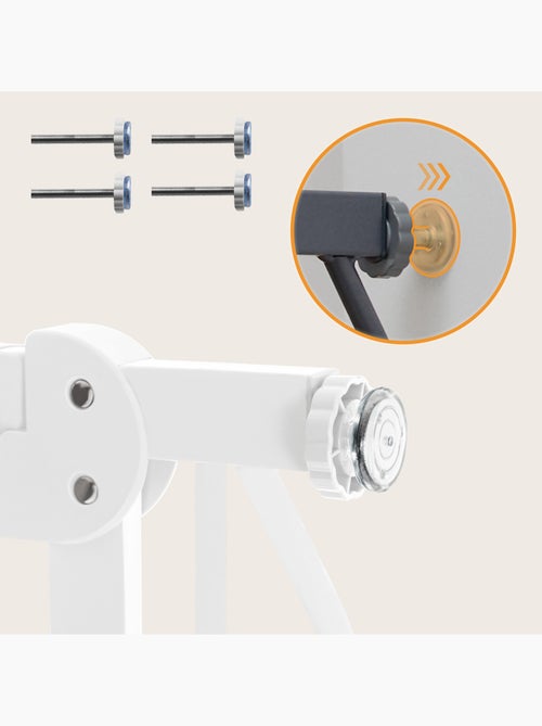 Cancelletto di sicurezza per bambini LIONELO Truus Slim - 75-105 cm - Montaggio a pressione - Non ri - Kiabi Cancelletto di sicurezza per bambini LIONELO Truus Slim - 75-105 cm - Montaggio a pressione - Non ri - Kiabi