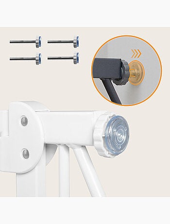 Cancelletto di sicurezza per bambini LIONELO Truus Slim - 75-105 cm - Montaggio a pressione - Non ri