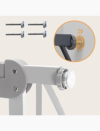 Cancelletto di sicurezza per bambini LIONELO Truus Slim - 75-105 cm - Montaggio a pressione - Non ri