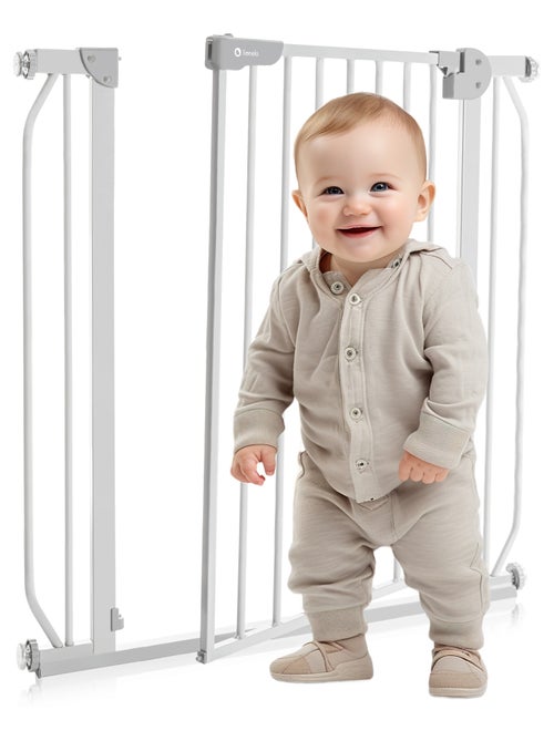 Cancelletto di sicurezza per bambini LIONELO Truus Slim - 75-105 cm - Montaggio a pressione - Non ri - Kiabi Cancelletto di sicurezza per bambini LIONELO Truus Slim - 75-105 cm - Montaggio a pressione - Non ri - Kiabi