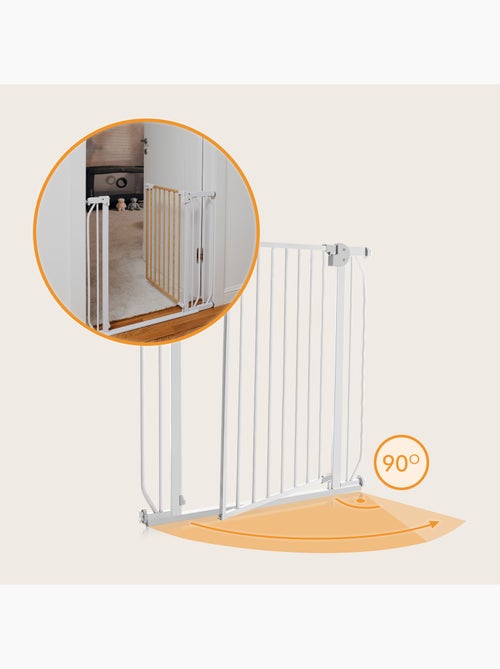 Cancelletto di sicurezza per bambini LIONELO Truus Slim - 75-105 cm - Montaggio a pressione - Non ri - Kiabi Cancelletto di sicurezza per bambini LIONELO Truus Slim - 75-105 cm - Montaggio a pressione - Non ri - Kiabi