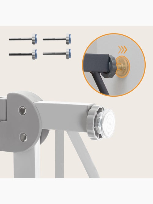 Cancelletto di sicurezza per bambini LIONELO Truus Slim - 75-105 cm - Montaggio a pressione - Non ri - Kiabi Cancelletto di sicurezza per bambini LIONELO Truus Slim - 75-105 cm - Montaggio a pressione - Non ri - Kiabi