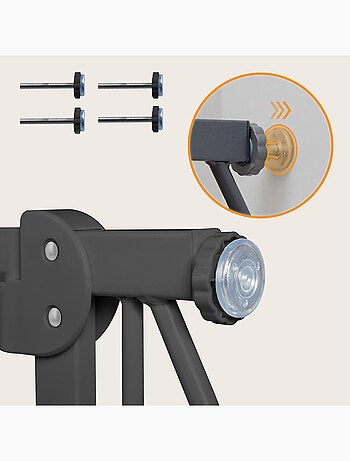 Cancelletto di sicurezza per bambini LIONELO Truus Slim - 75-105 cm - Montaggio a pressione - Non ri
