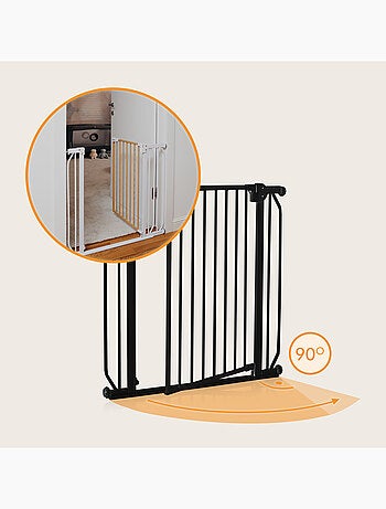 Cancelletto di sicurezza per bambini LIONELO Truus Slim - 75-105 cm - Montaggio a pressione - Non ri