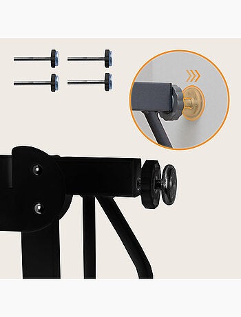 Cancelletto di sicurezza per bambini LIONELO Truus Slim - 75-105 cm - Montaggio a pressione - Non ri